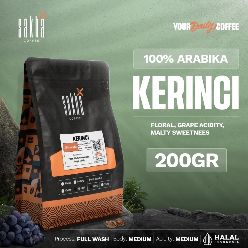  Bubuk Arabika Kerinci Jambi Arabica
