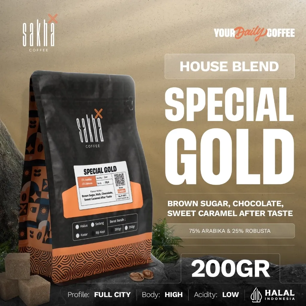 Gold Espresso House Blend 75% Arabika 25% Robusta