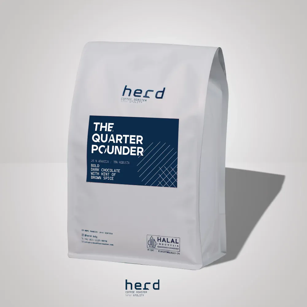 Arabika Robusta The Quarter Pounder Es Kopi Susu Espresso